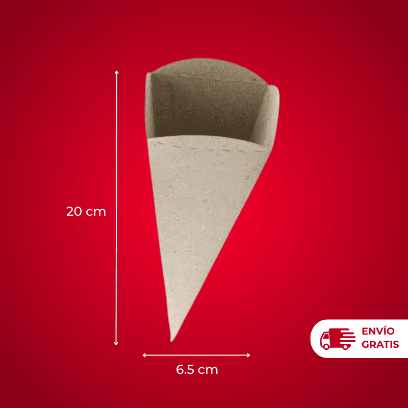 CONO DE CARTÓN P/PAPAS X300 U